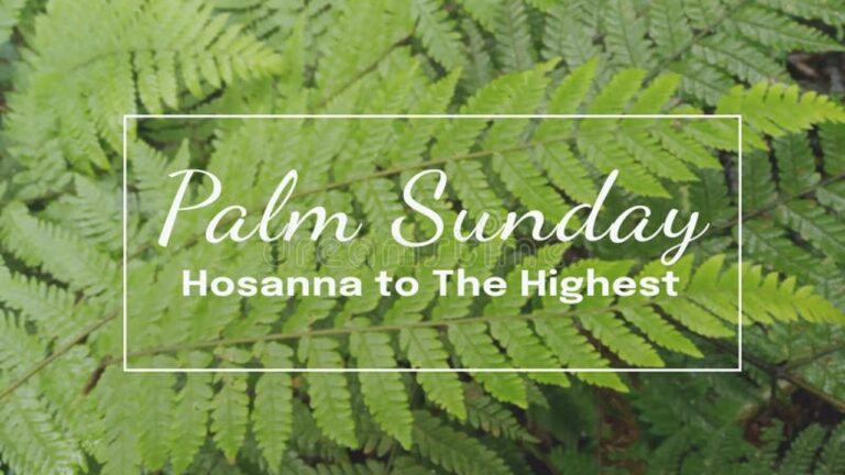 棕枝主日(3月29日)